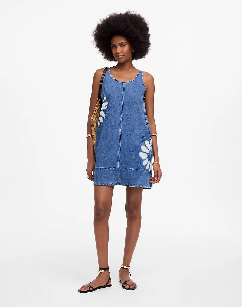 Denim Scoopneck Mini Dress | Madewell