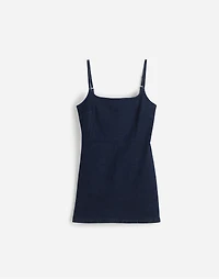 Denim Squareneck Romper Briant Wash | Madewell