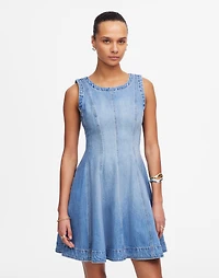 Circle Mini Dress: Airy Denim Edition | Madewell