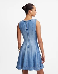 Circle Mini Dress: Airy Denim Edition | Madewell