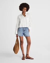 Straight-Hem Shirt Cotton Dobby | Madewell