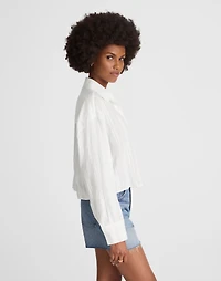 Straight-Hem Shirt Cotton Dobby | Madewell