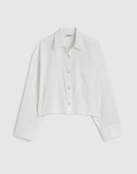 Straight-Hem Shirt Cotton Dobby | Madewell