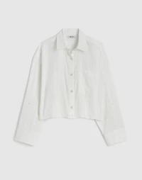 Straight-Hem Shirt Cotton Dobby | Madewell