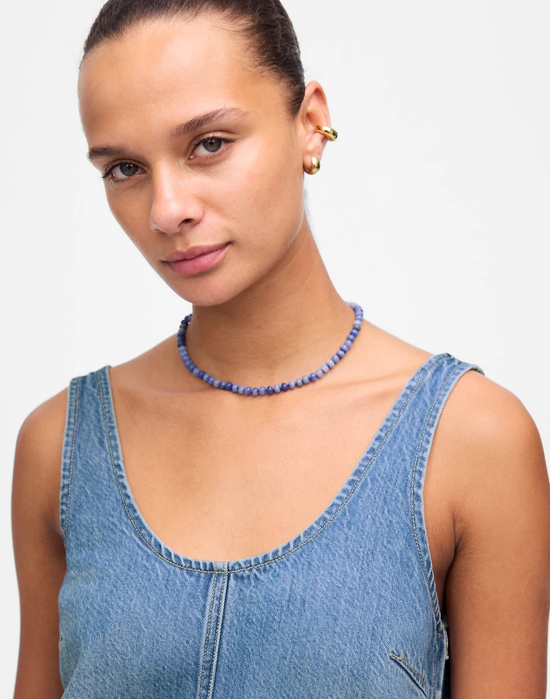 Denim Scoopneck Mini Dress | Madewell
