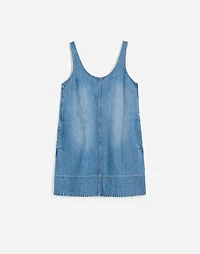 Denim Scoopneck Mini Dress | Madewell