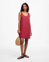 Denim Scoopneck Mini Dress | Madewell