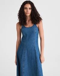 Denim Scoopneck Midi Dress | Madewell