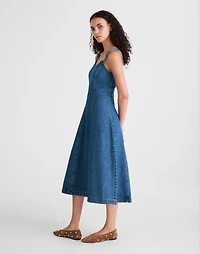 Denim Scoopneck Midi Dress | Madewell