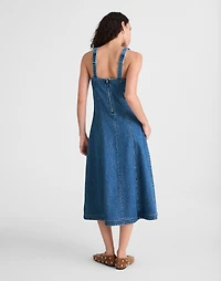 Denim Scoopneck Midi Dress | Madewell
