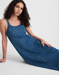 Denim Scoopneck Midi Dress | Madewell