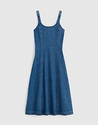 Denim Scoopneck Midi Dress | Madewell