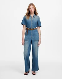 Zip-Front Denim Coveralls Robertson Wash | Madewell