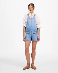 Scoopneck Denim Shortalls Allenwood Wash | Madewell