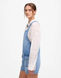 Scoopneck Denim Shortalls Allenwood Wash | Madewell