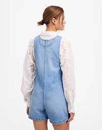 Scoopneck Denim Shortalls Allenwood Wash | Madewell