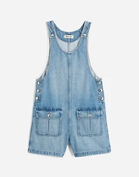 Scoopneck Denim Shortalls Allenwood Wash | Madewell