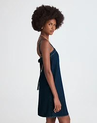 Denim A-Line Mini Dress Bright Rinse Wash | Madewell