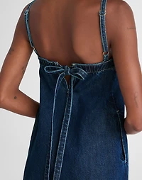 Denim A-Line Mini Dress Bright Rinse Wash | Madewell