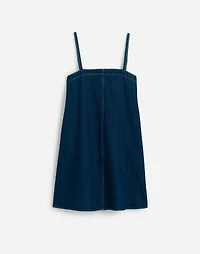 Denim A-Line Mini Dress Bright Rinse Wash | Madewell