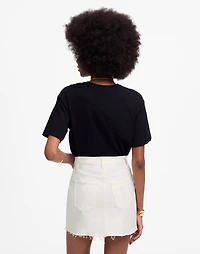 Raw-Hem Mini Skirt Pure White | Madewell