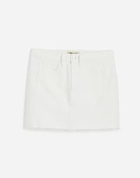 Raw-Hem Mini Skirt Pure White | Madewell