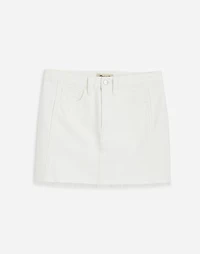 Raw-Hem Mini Skirt Pure White | Madewell