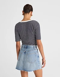 Raw-Hem Denim Mini Skirt Kelleyville Wash | Madewell