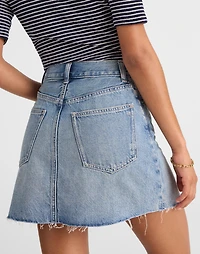 Raw-Hem Denim Mini Skirt Kelleyville Wash | Madewell