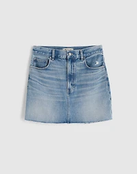 Raw-Hem Denim Mini Skirt Kelleyville Wash | Madewell