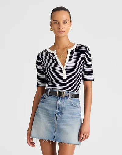 Raw-Hem Denim Mini Skirt Kelleyville Wash | Madewell