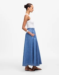 Midi Skirt Robertson Wash: Airy Denim Edition | Madewell