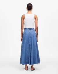 Midi Skirt Robertson Wash: Airy Denim Edition | Madewell