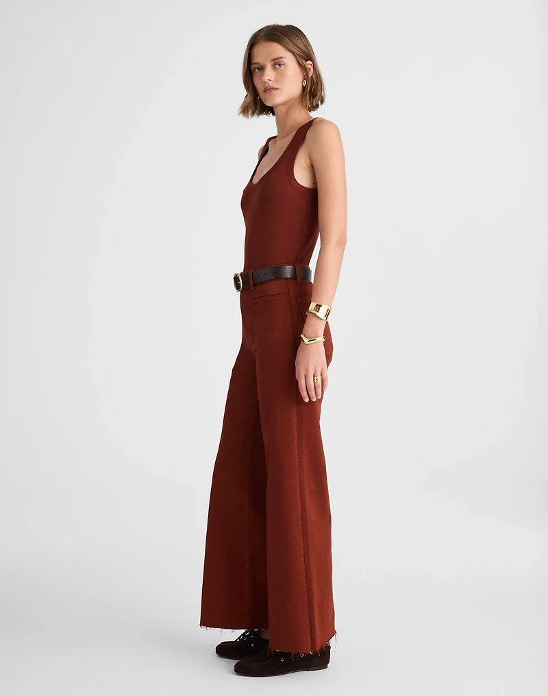 Flared Wide-Leg Crop Jeans | Madewell