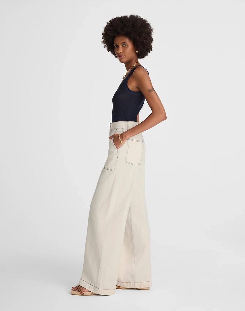 Superwide-Leg Utility Jeans Vintage Canvas | Madewell