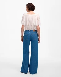Wide-Sweep Denim Trousers Dowe Wash | Madewell