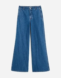 Wide-Sweep Denim Trousers Dowe Wash | Madewell