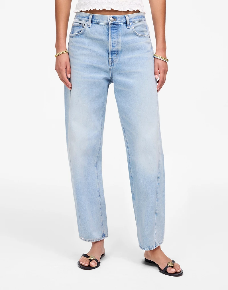 Pieced Barrel-Leg Jeans | Madewell