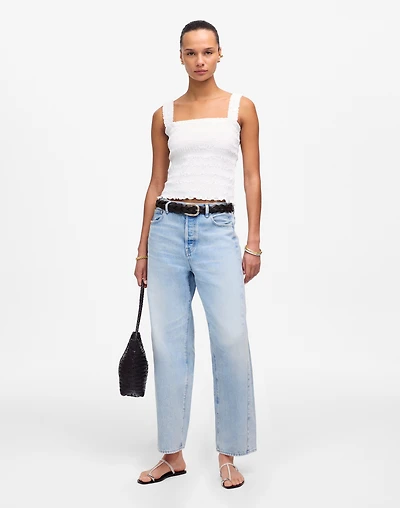 Pieced Barrel-Leg Jeans | Madewell