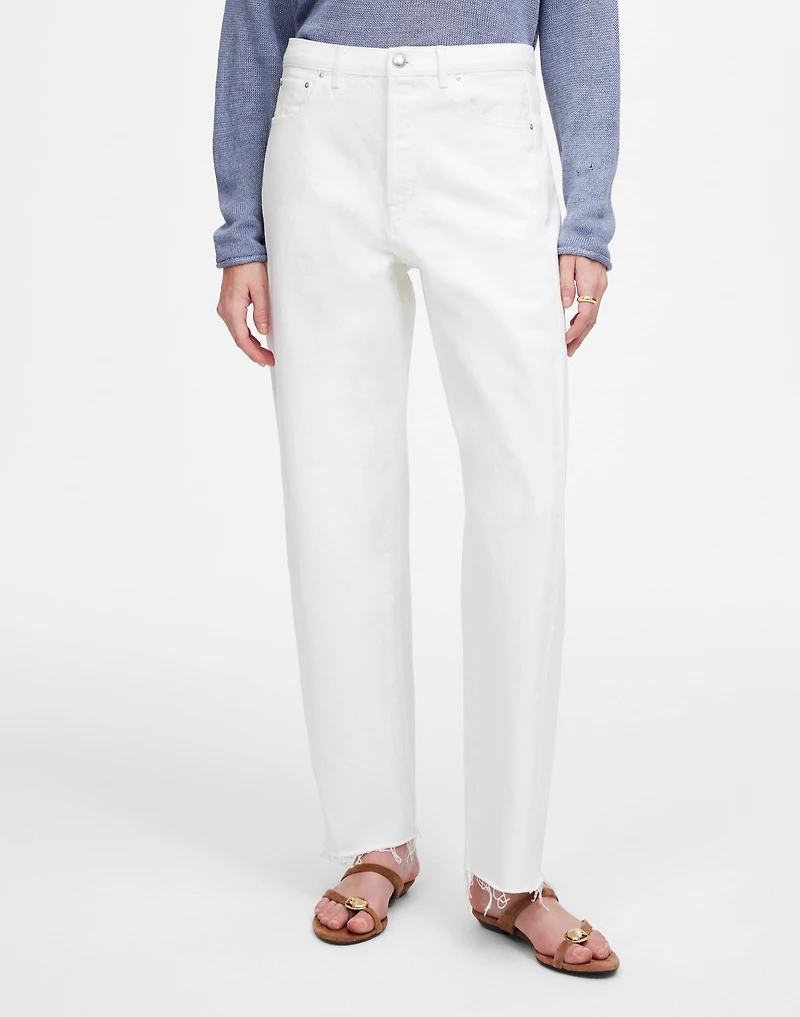 Petite Pieced Barrel-Leg Jeans | Madewell