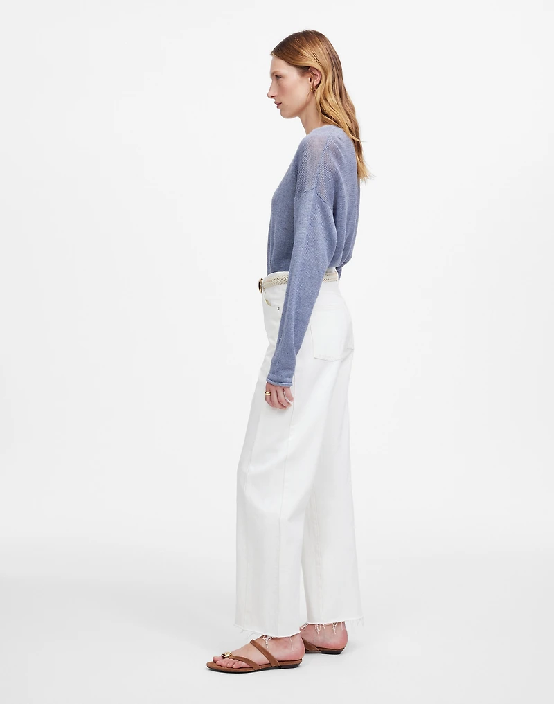 Petite Pieced Barrel-Leg Jeans | Madewell