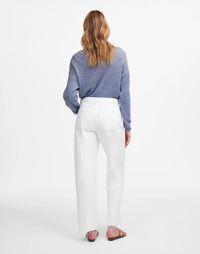Petite Pieced Barrel-Leg Jeans | Madewell