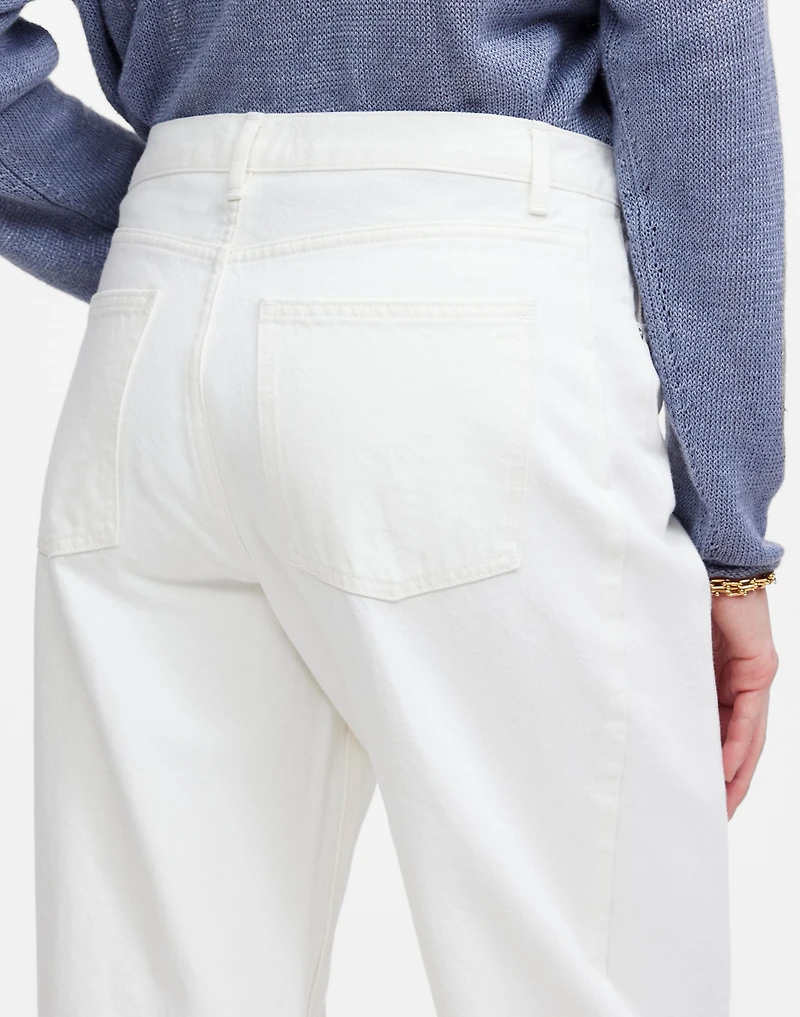Petite Pieced Barrel-Leg Jeans | Madewell