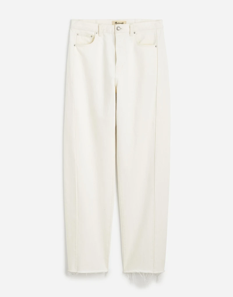 Petite Pieced Barrel-Leg Jeans | Madewell
