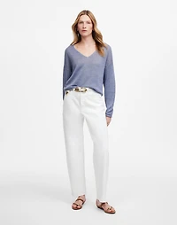 Petite Pieced Barrel-Leg Jeans | Madewell