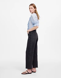 Pieced Barrel-Leg Jeans