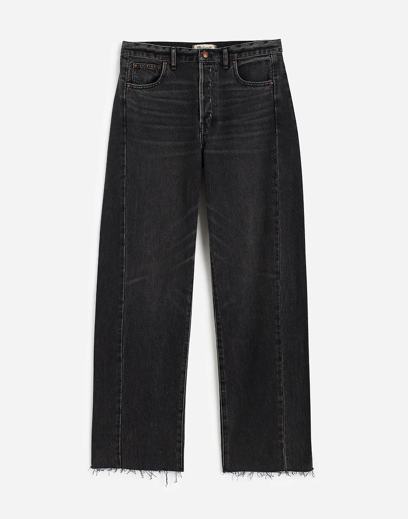 Pieced Barrel-Leg Jeans