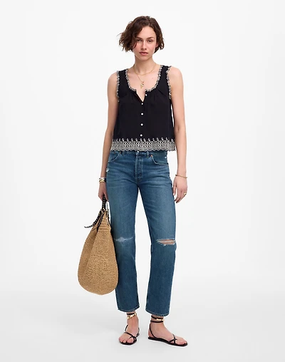 The Dean Easy Straight Crop Jean | Madewell