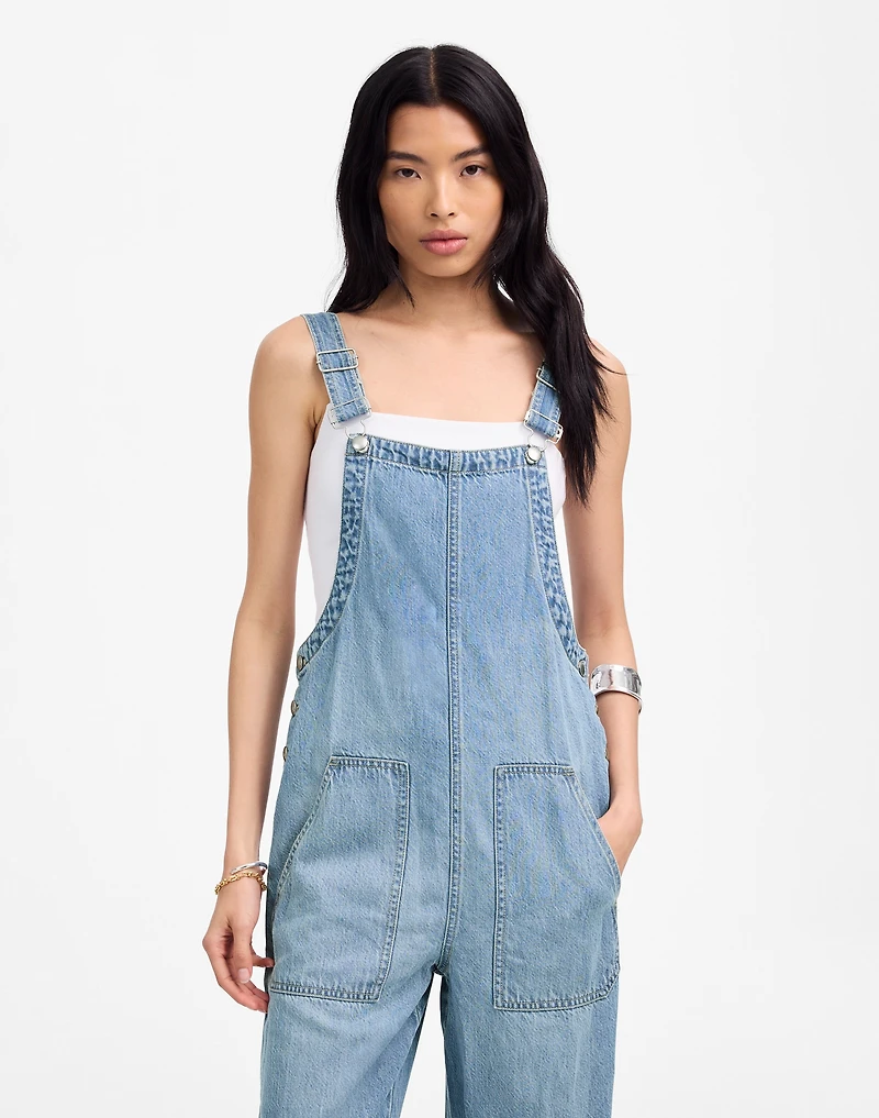 Wide-Leg Overalls Ashbury Wash: Airy Denim Edition | Madewell