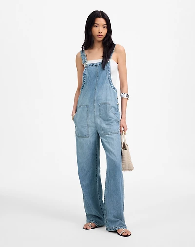 Wide-Leg Overalls Ashbury Wash: Airy Denim Edition | Madewell